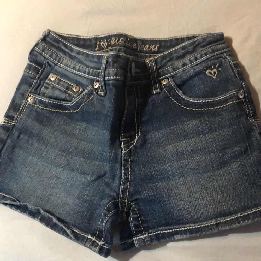 Justice jean shorts
